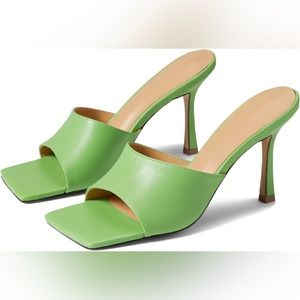 Tony Bianco “Lex” in Napa Green. Size 8.5.
